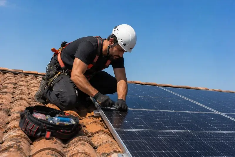 Maintenance et monitoring de panneaux solaires à Lescout