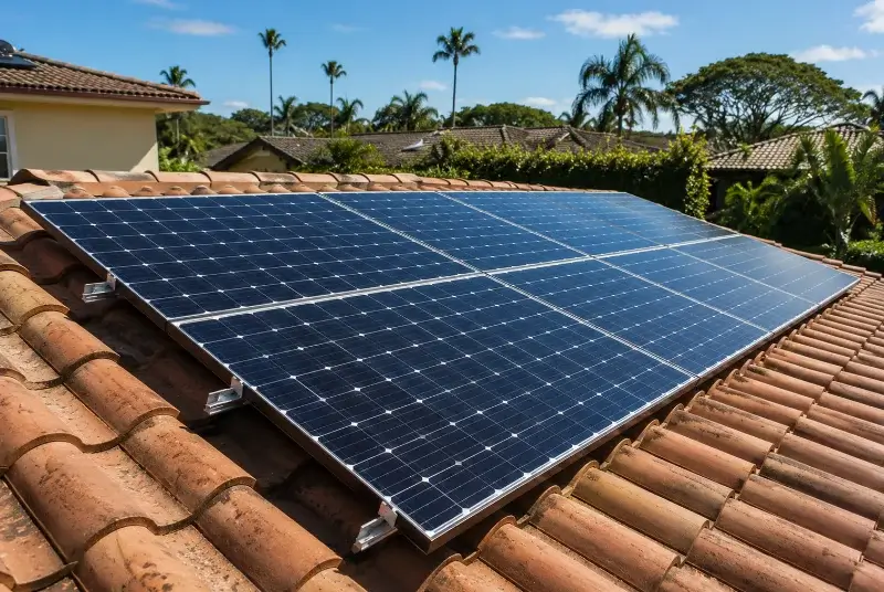 Installation de panneaux solaires à Lescout